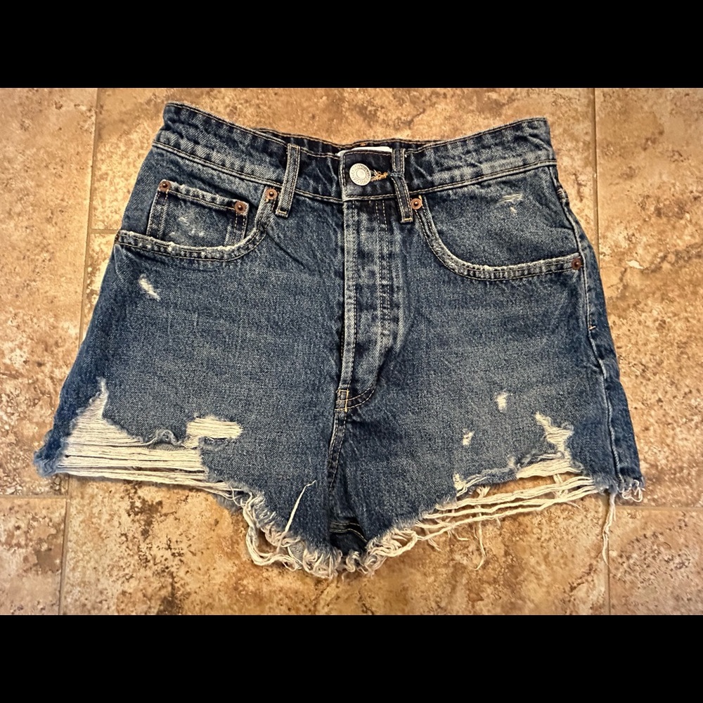 Zara denim shorts